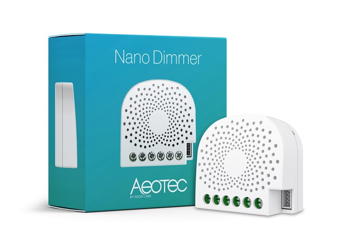 Nano Dimmer - Modernes AEOTEC Unterputz-Modul für smarte Lichtinstallationen | Radiamo