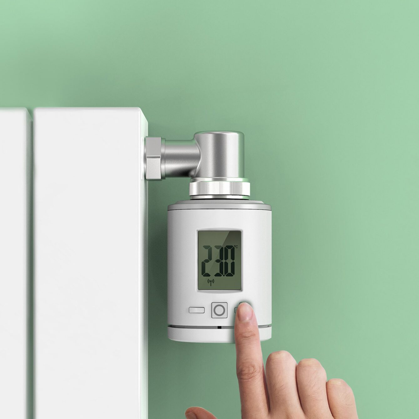 Aeotec Thermostat - Smarter AEOTEC Heizkörperthermostat mit modernem LCD Display | Radiamo