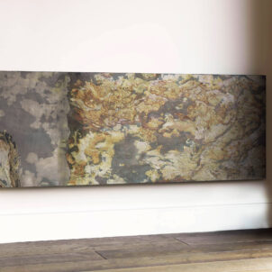 Barren Stone - Exquisites ESKIMO Aluminium-Heizpaneel mit Furnier aus Naturstein | Radiamo