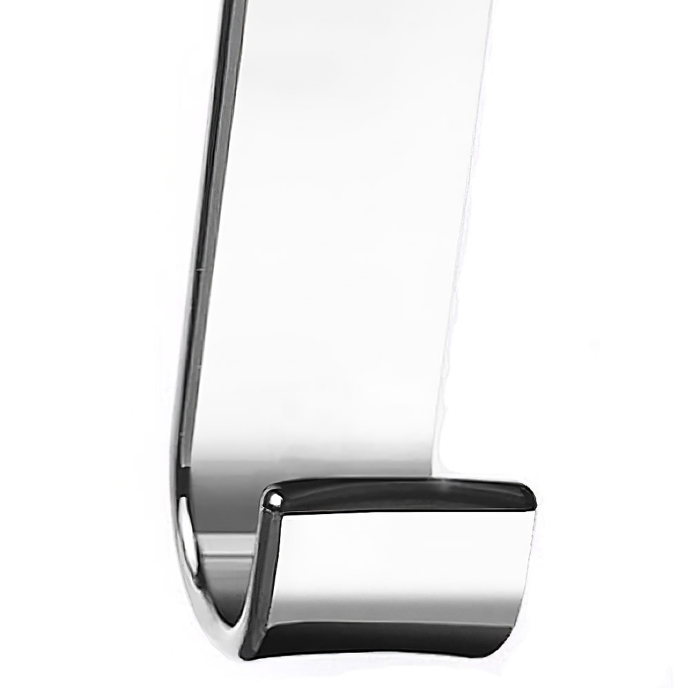 Merlino Chrome - Verchromter GEDY Designer-Bademantelhaken (117 x 32mm) für Handtuchwärmer | Radiamo
