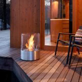 Glow - Zylindrische Designer-Feuerstelle für Innen- & Außenbereich | Radiamo