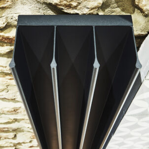 Gordon Black - Elektrischer ESKIMO Handtuchwärmer (1000 x 208/472mm) aus Aluminium | Radiamo