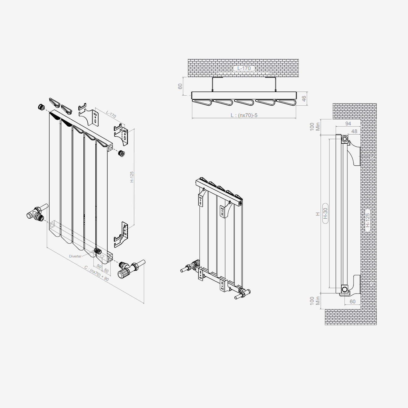 Kavis - Moderner ULTRAHEAT Heizkörper aus Aluminium für Wohn- & Badraum | Radiamo