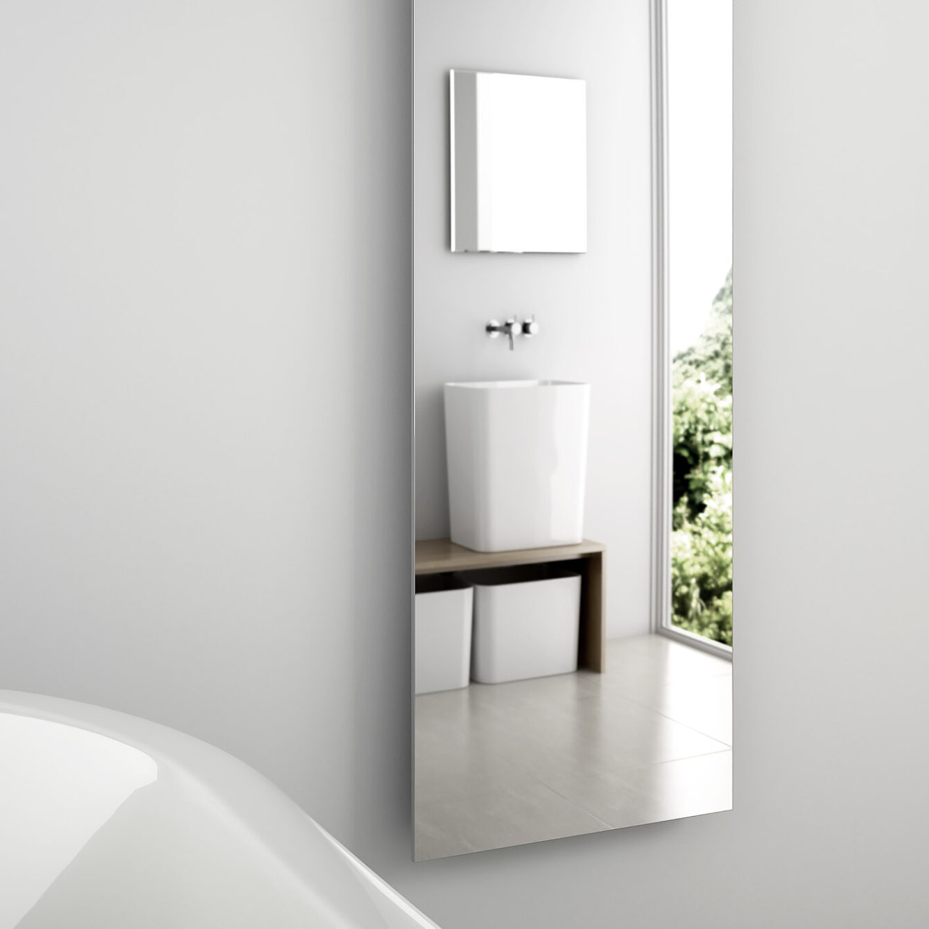 Ley - Moderne HOTECH Spiegelheizung für Bad- & Wohnraum | Radiamo