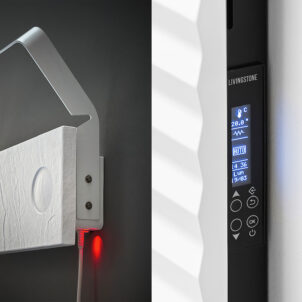 Ecodry - Elektrischer ARBLU Handtuchwärmer aus Stein | Radiamo