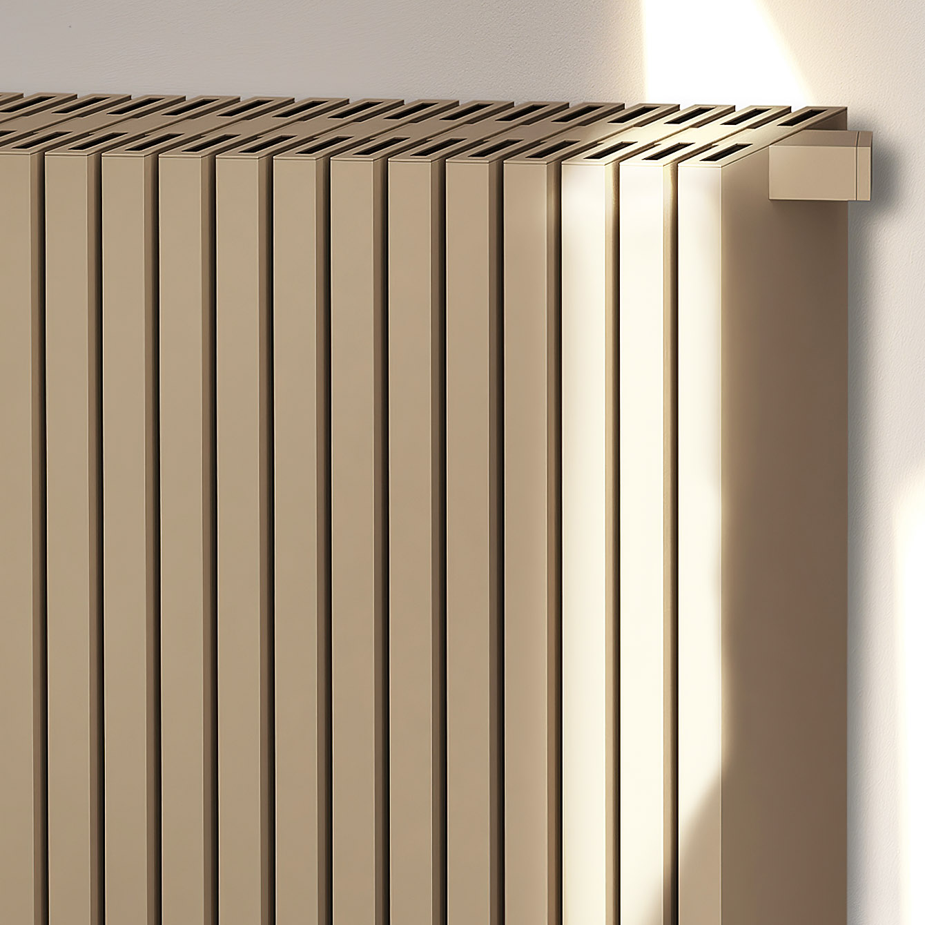 Obliquo Vertical - Vertikaler K8 Aluminium-Heizkörper für moderne Wohnräume | Radiamo