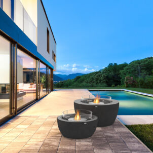 Pod 30 - Stilvoller Outdoor-Feuertisch mit modernem Bioethanol-Brenner | Radiamo