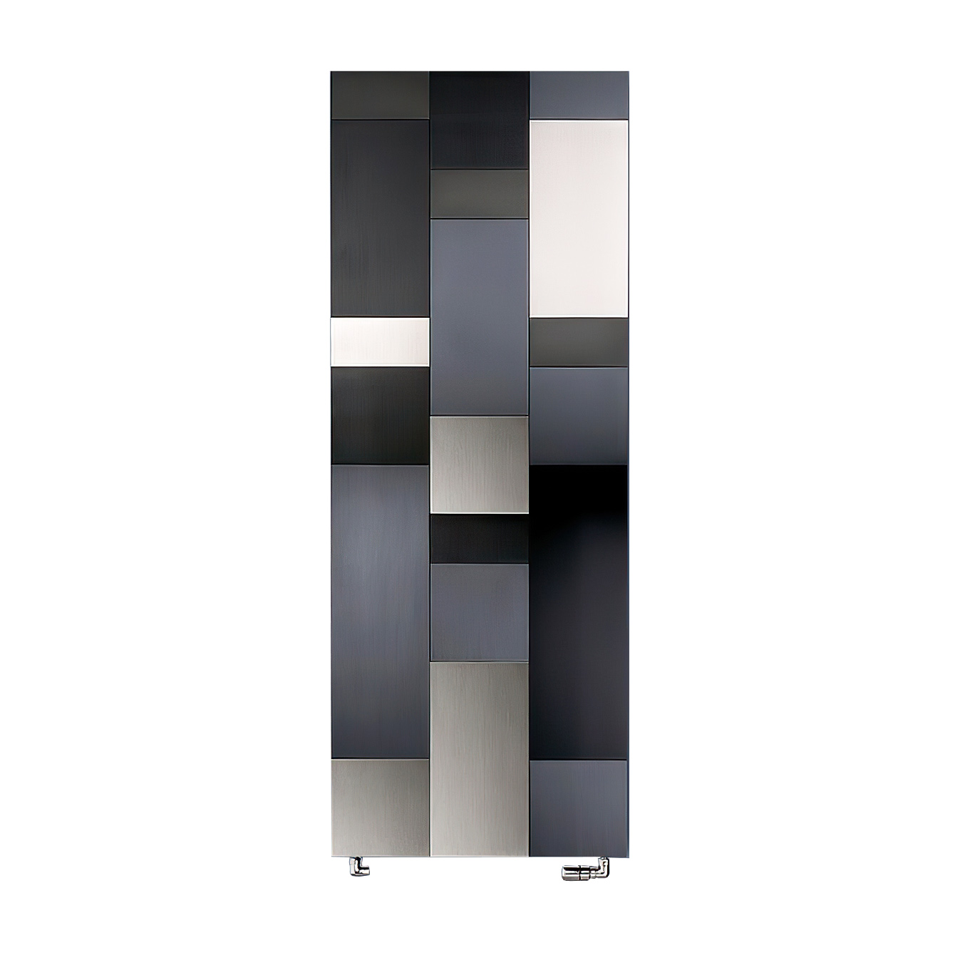 Riflessi Black - Exklusives MARGAROLI Heizpaneel (dreifarbig) aus Aluminium | Radiamo