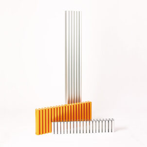 Ron White - Stilvoller ESKIMO Aluminium-Heizkörper (RAL9016, weiß) für Wohn- & Badraum | Radiamo