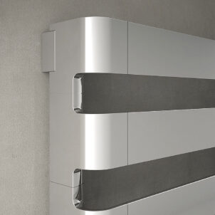 Step - Horizontaler IRSAP Designer-Handtuchwärmer aus Aluminium | Radiamo