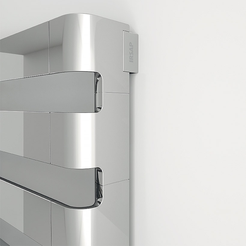 Step - Horizontaler IRSAP Designer-Handtuchwärmer aus Aluminium | Radiamo