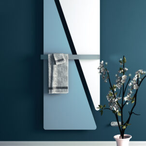 Triade - Stilvolles HOTECH Heizpaneel (zweifarbig) aus Aluminium | Radiamo