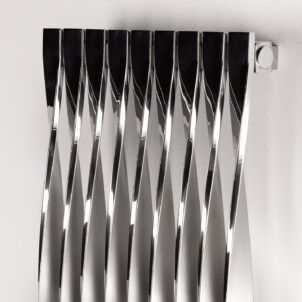 Twister - Eleganter AEON Edelstahl-Heizkörper mit gedrehten Röhren | Radiamo