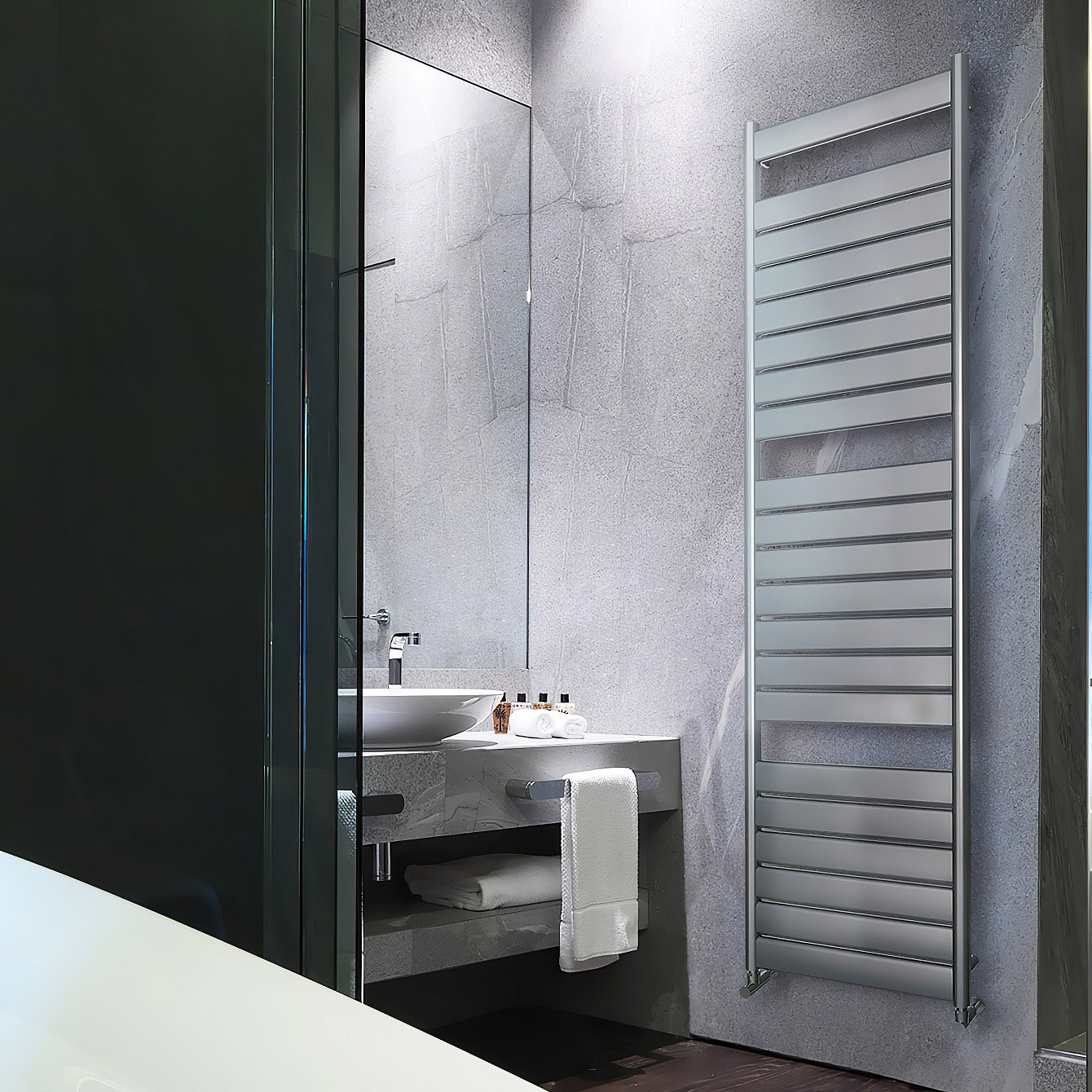 Vega Bath - Stilvoller K8 Handtuchwärmer aus Aluminium | Radiamo
