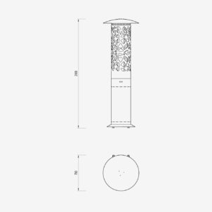 Hyperion Tile - Exklusiver GLAMMFIRE Gas-Heizstrahler (2100 x 700mm) für Garten & Events | Radiamo