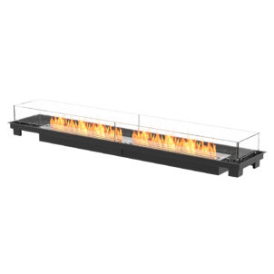 Linear 90 - Modernes ECOSMART FIRE Einbaukit mit Doppelbrenner | Radiamo