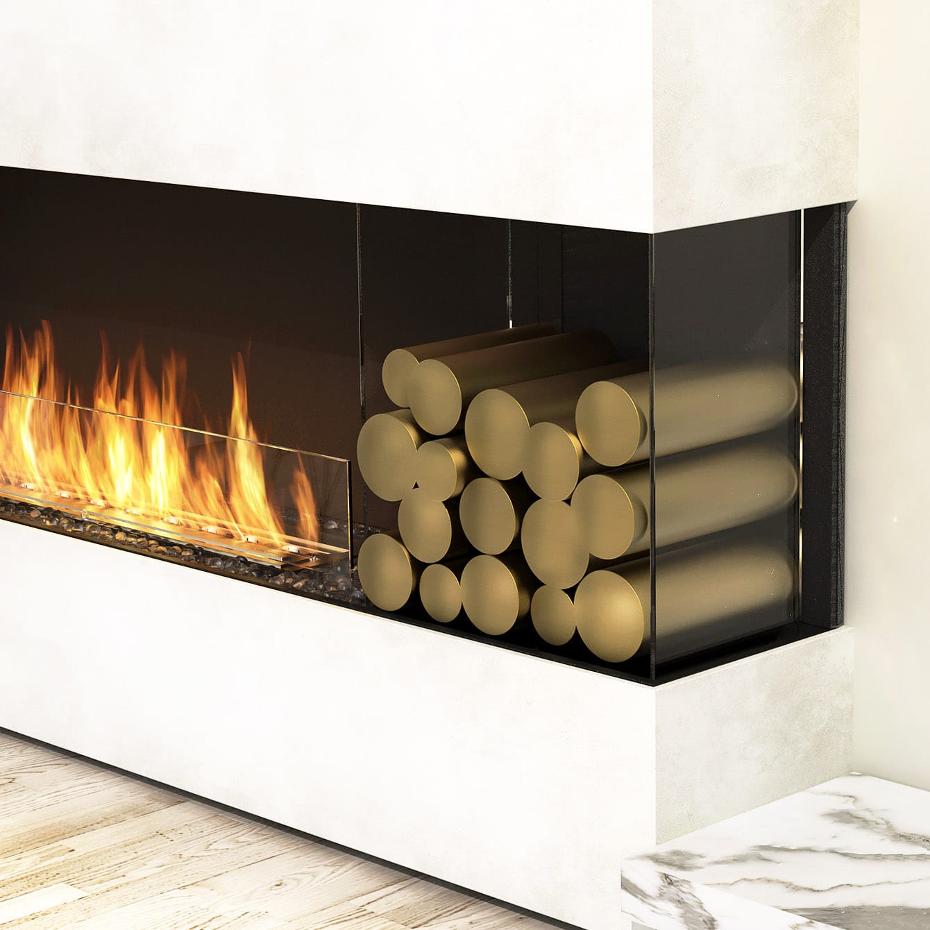 Steel Logs - Exklusive Kamin-Dekoration von EcoSmart Fire | Radiamo