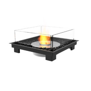 Square 22 - Stilvoller ECOSMART FIRE Einbaubrenner mit Schutzglas | Radiamo