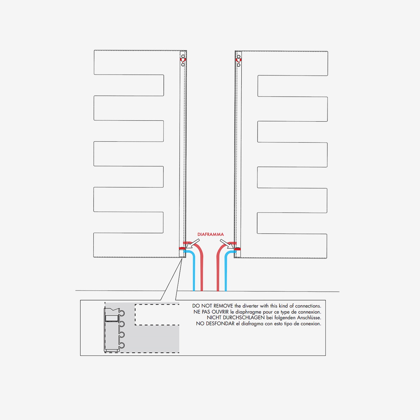 Pettine - Moderne ANTRAX IT Designheizung (550mm) von Andrea Crosetta | Radiamo