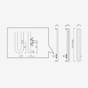 Tubone Wall (V) - Vertikaler ANTRAX IT Tube-Radiator (doppellagig) von Andrea Crosetta | Radiamo