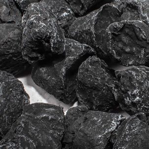 Andiron Black Coal - Schwarze ENHANCE A FIRE! Feuer-Kohle aus Keramikfaser | Radiamo