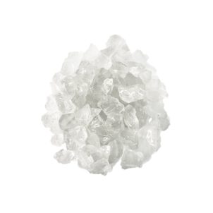 Iceberg (Rec.) - Grobes, weißes Crushed Glas für Kamin-Deko von Enhance a Fire! | Radiamo