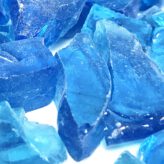 Artsy Blue (Rec.) - Grobes ENHANCE A FIRE! Crushed Glas für Kamin-Deko | Radiamo