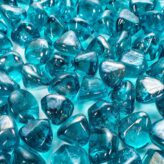 Turquoise Diamonds - Exklusive ENHANCE A FIRE! Glas-Deko für Feuerstellen | Radiamo