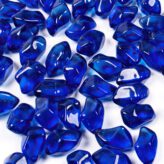 Blue Diamonds (3/4”) - Blaue ENHANCE A FIRE! Glas-Diamanten für Kamin-Deko | Radiamo