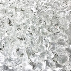 Crystal Diamonds (3/4”) - Weiße ENHANCE A FIRE! Glas-Diamanten für Kamin-Deko | Radiamo