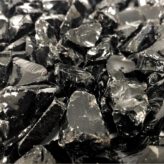 Black Onyx (3/4”) - Schwarzes ENHANCE A FIRE! Crushed Glass für Kamin-Deko | Radiamo