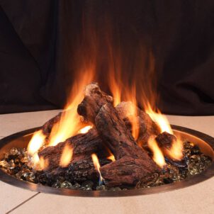 Firepit Log Set (BW) - 10-teiliges ENHANCE A FIRE! Designer-Holzdeko-Set | Radiamo