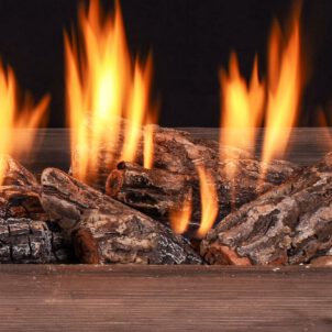Firepit Log Set (EE) - 10-teiliges Holzdeko-Set von Enhance a Fire! | Radiamo