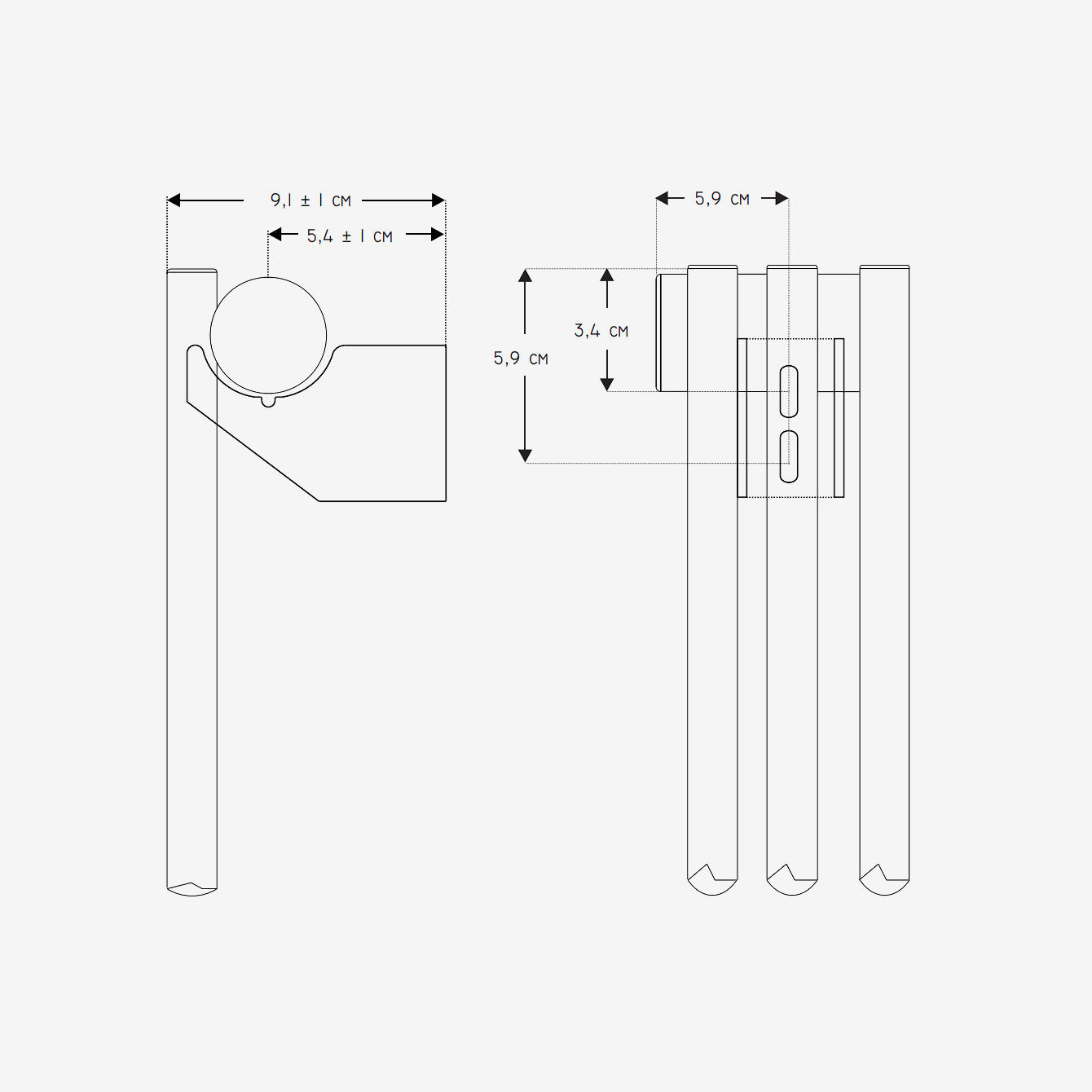 Trim (VS) - Vertikaler ANTRAX IT Heizkörper (20 x 15mm Rohre) für Wohn- & Badraum | Radiamo