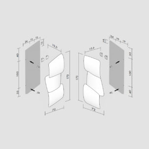 Scudi (V) - Vertikale ANTRAX IT Designheizung (1730 x 720mm) aus Aluminium | Radiamo