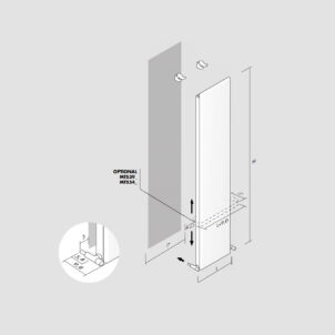 TIF Bath - Stilvolles ANTRAX IT Heizpaneel aus Stahl inkl. Handtuchhalter | Radiamo