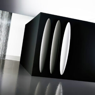 Blade (V) - Vertikale ANTRAX IT Aluminium-Heizung (1700 x 250mm) von Lucio Fontana | Radiamo