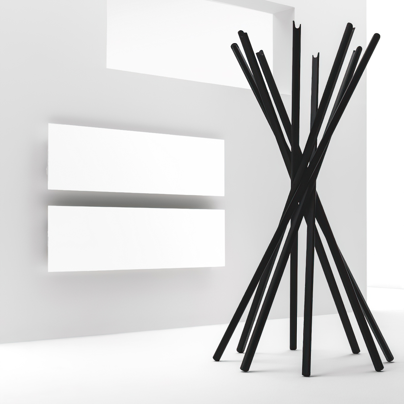 Tavola Liscia (H) - Horizontales (4mm) ANTRAX IT Aluminium-Heizpaneel von Andrea Crosetta | Radiamo